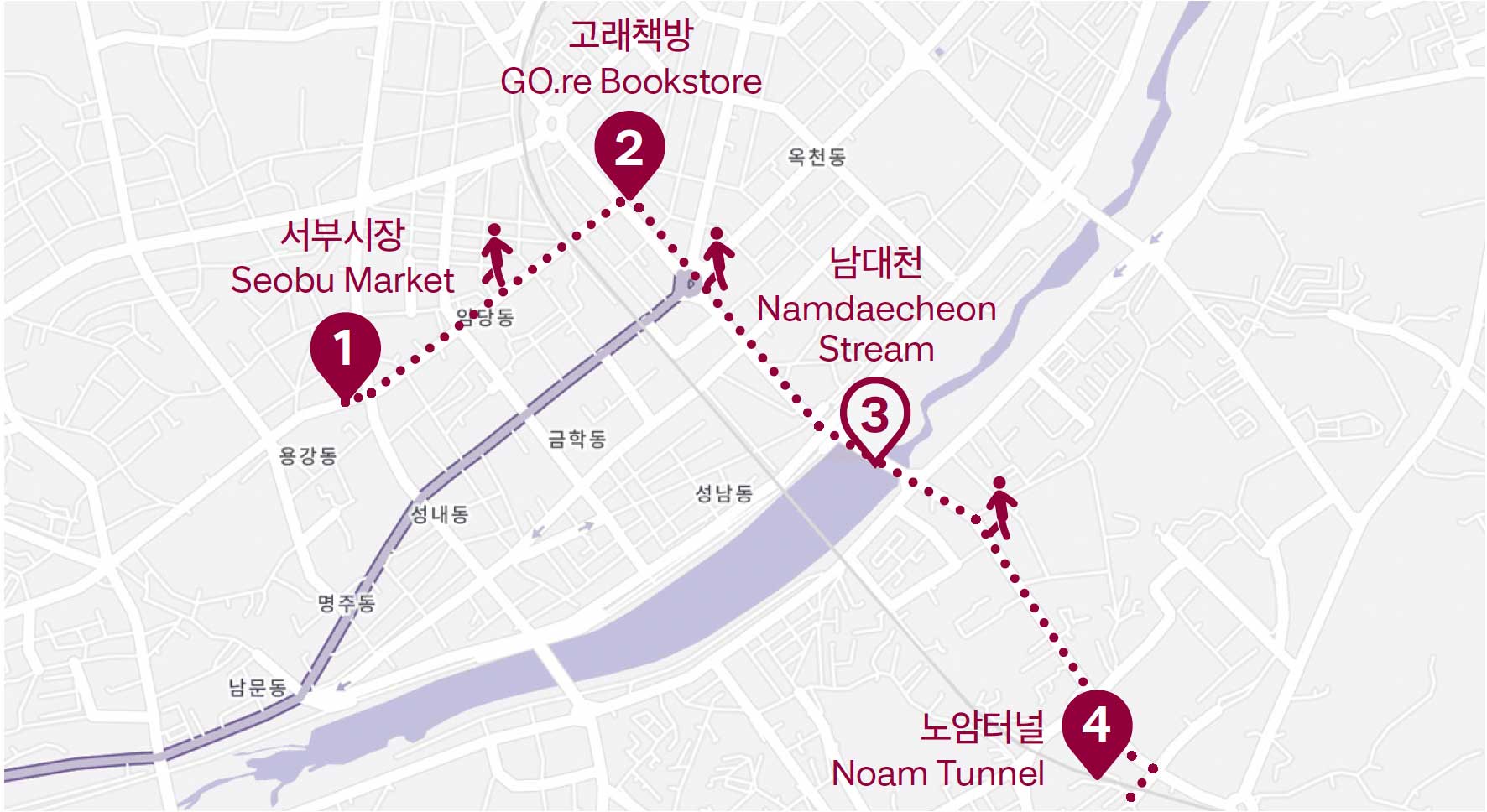 이동코스 1 지도